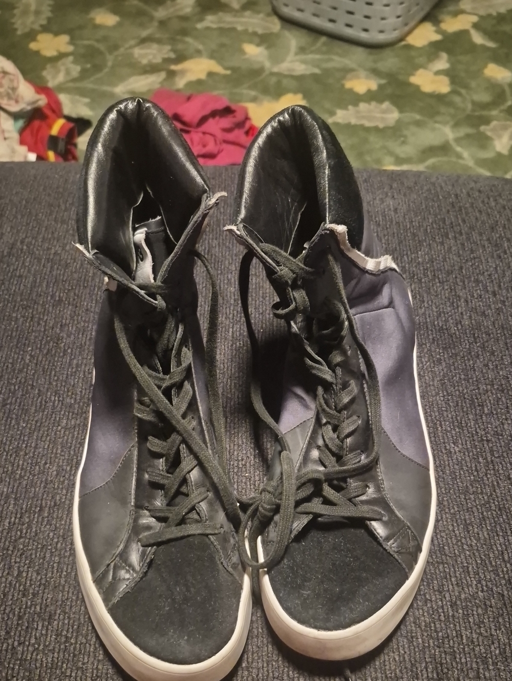Yohji Yamamoto Black High-Top Sneakers